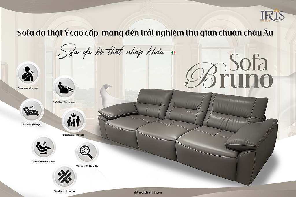 Sofa cao cấp mang đến trải nghiệm thư giãn chuẩn Châu Âu