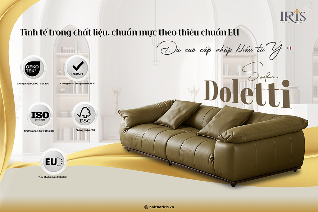 Ghế Doletti với chất liệu cao cấp đạt chuẩn EU