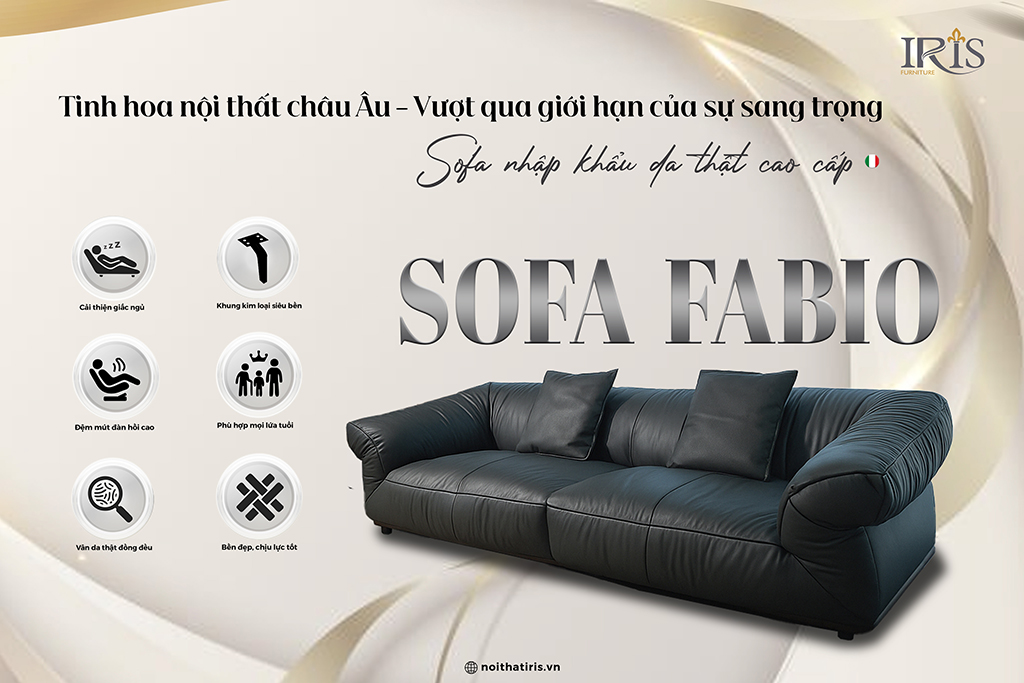 Sofa là sự kết hợp hoàn hảo giữa sự sang trọng và lịch lãm