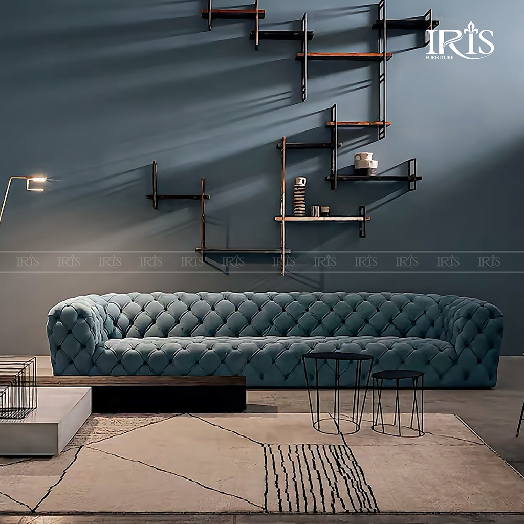 Sofa sở hữu kiểu dáng sang trọng phù hợp với hầu hết các không gian