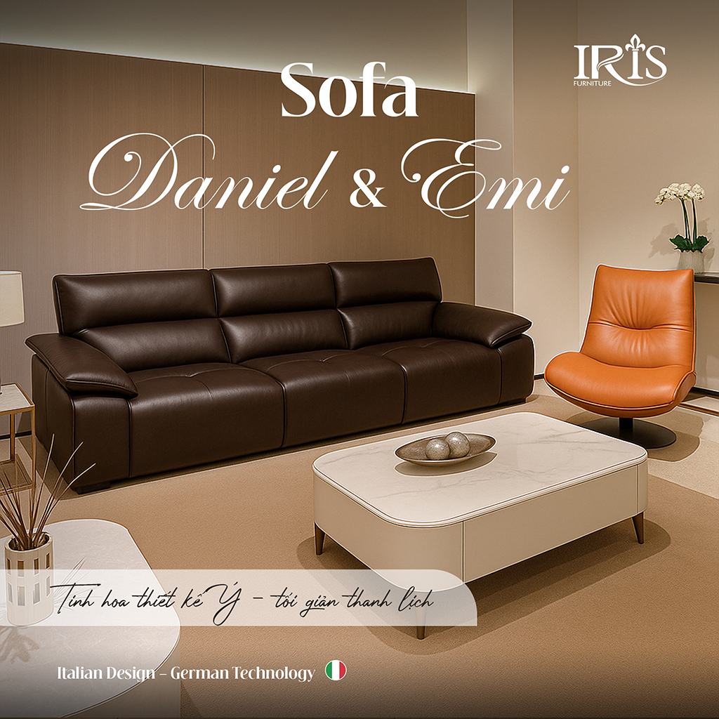 Sofa Daniel & Emi thể hiện tinh hoa thiết kế và sự thanh lịch