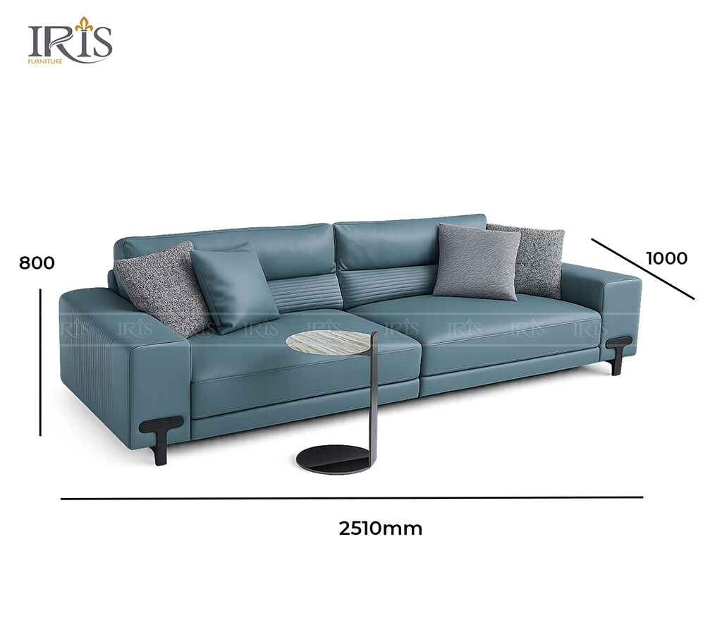 Sofa Lorenzo Casa có kích thước dài, độ đàn hồi và độ bền cao