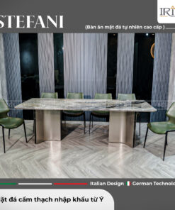 Bàn ăn mặt đá cẩm thạch tự nhiên Stefani