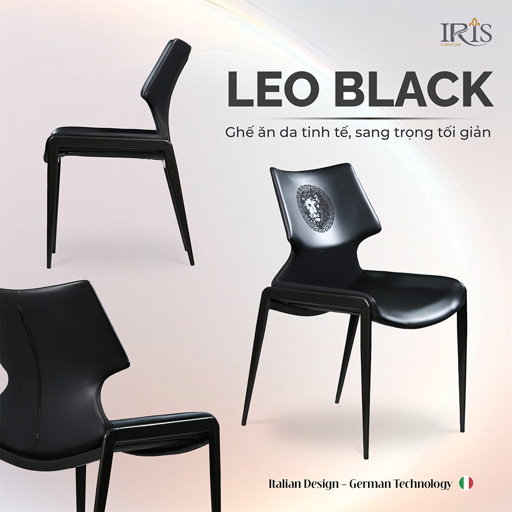 Chiếc ghế ăn Leo là lựa chọn của gia chủ yêu thích sự thanh lịch