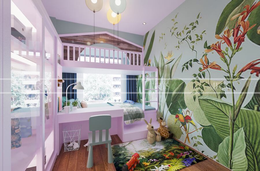 Thiết kế nội thất trẻ em 27 giường tầng B2