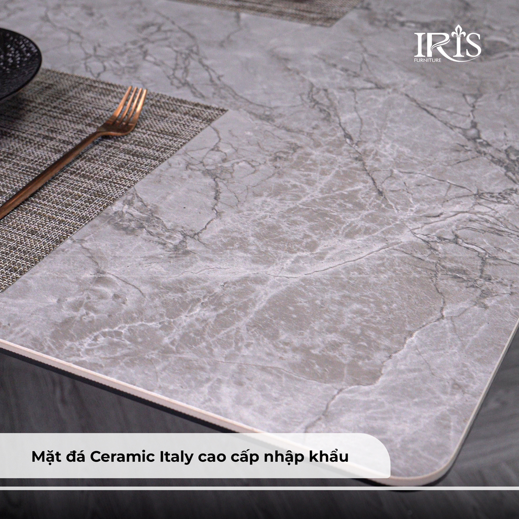 Bàn được làm từ mặt đá Ceramic chuẩn Ý cao cấp