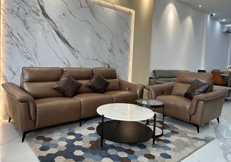 Da bò Ý được ứng dụng trong các sản phẩm ghế sofa cao cấp