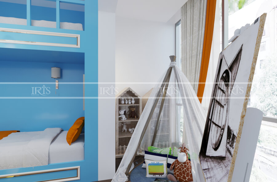 Thiết kế nội thất trẻ em 22 giường tầng F3