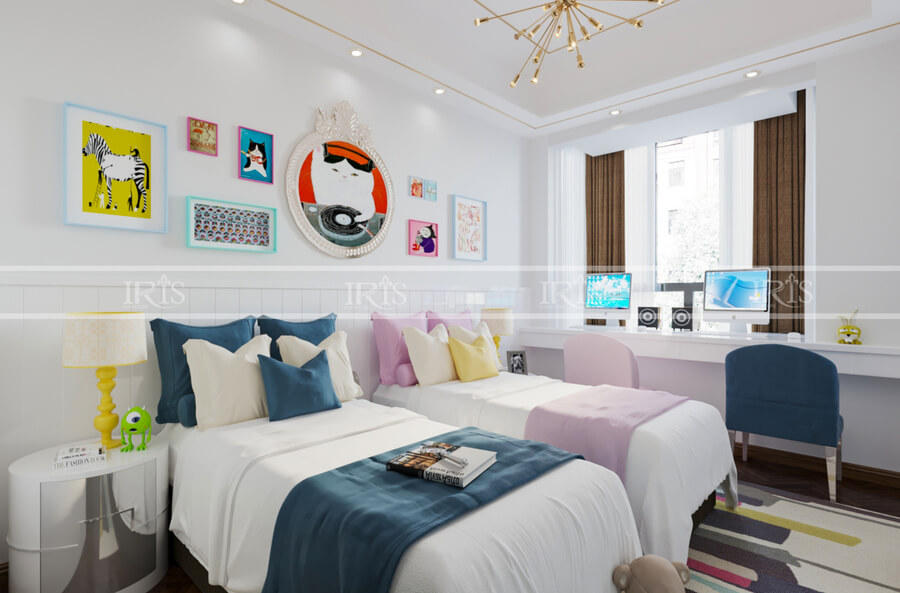 Thiết kế nội thất trẻ em 30 Bé trai bé gái G1