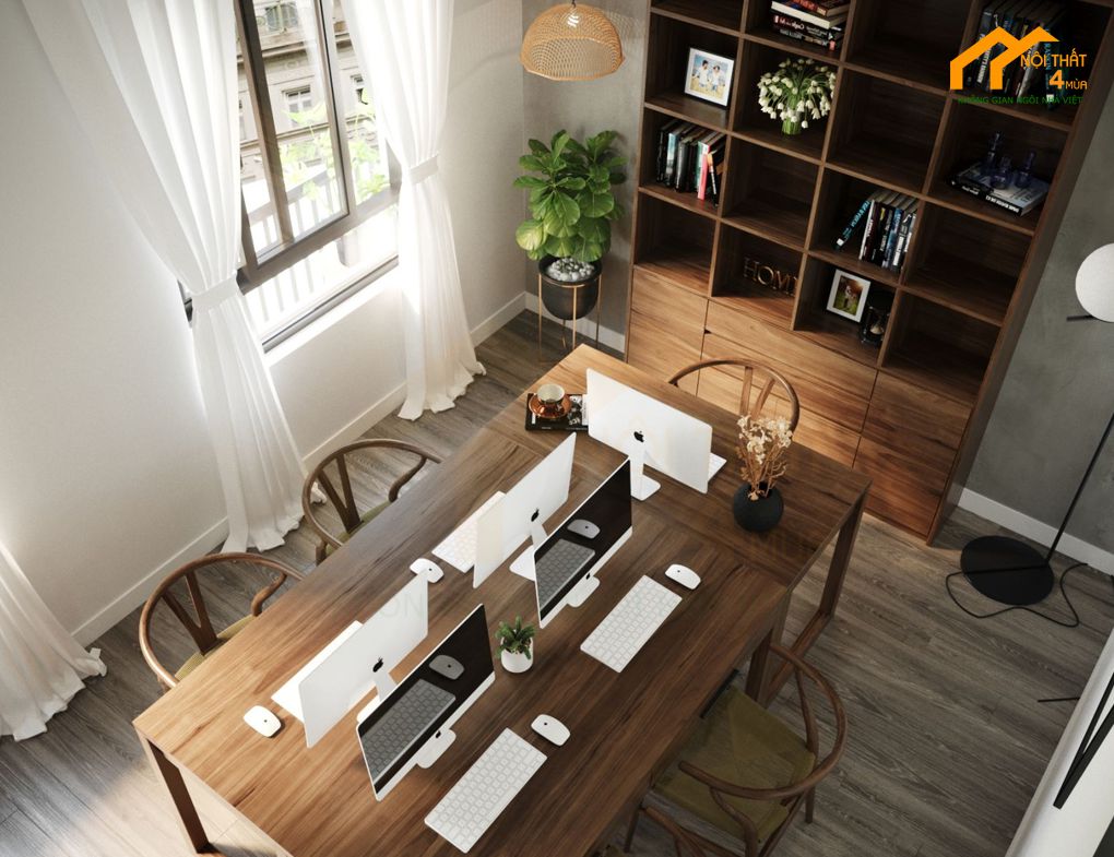 Mẹo trang trí nội thất phòng làm việc tại nhà tăng cảm hứng sáng tạo 2 nội thất phòng làm việc