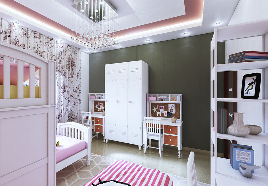 Thiết kế nội thất trẻ em 38 bé gái 04