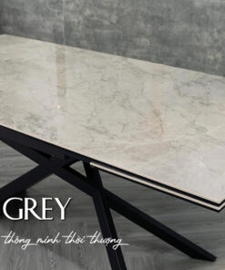 Bàn ăn thông minh kéo dài 2m6 Stella Grey