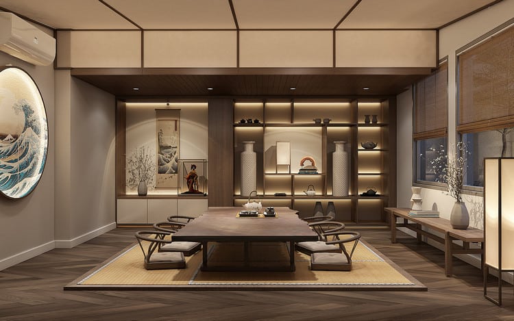 10+ thiết kế nội thất phòng trà biệt thự đẹp ấn tượng 4 thiết kế phòng trà biệt thự hiện đại
