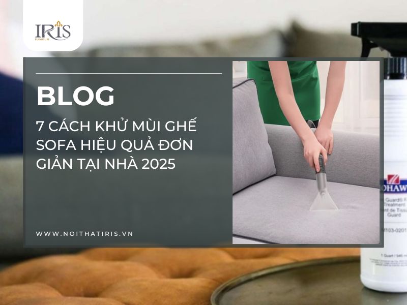 7 cách khử mùi ghế sofa hiệu quả đơn giản tại nhà 2025