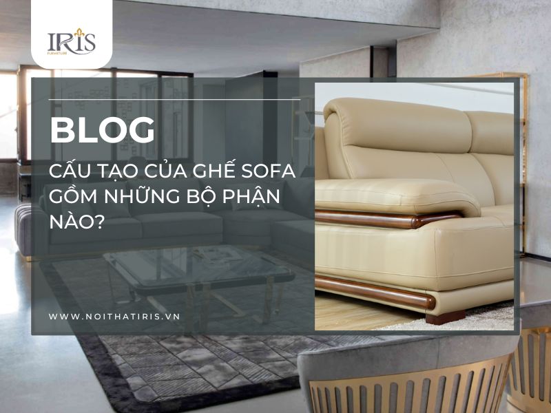 Cấu tạo của ghế sofa gồm những bộ phận nào?
