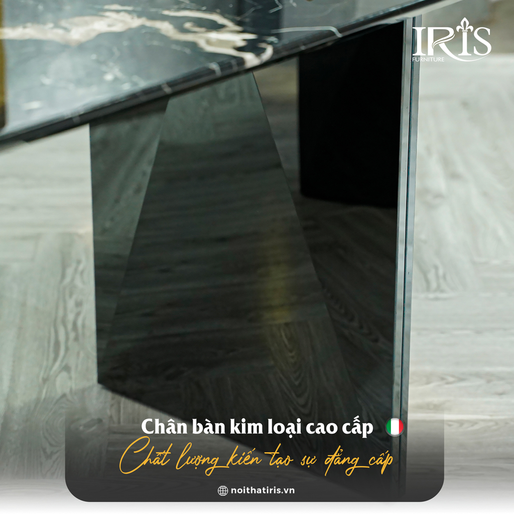 Chân bàn chịu lực tốt nhờ được làm từ kim loại cao cấp