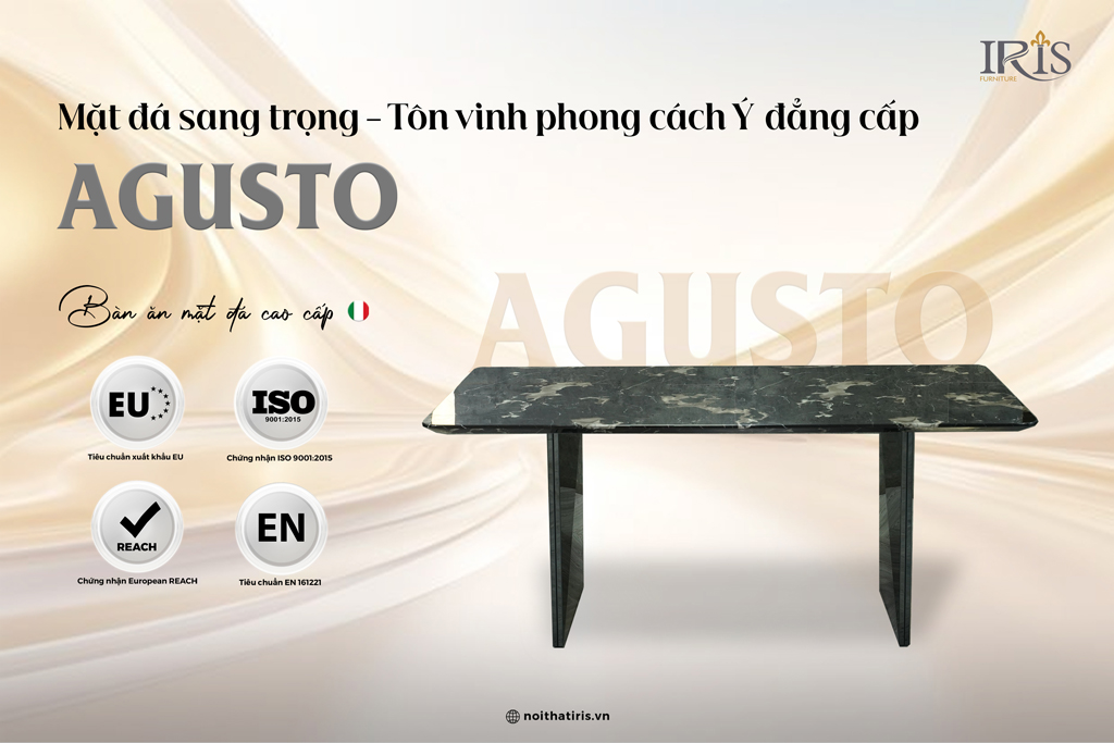 Mặt bàn có họa tiết sang trọng tôn lên sự đẳng cấp