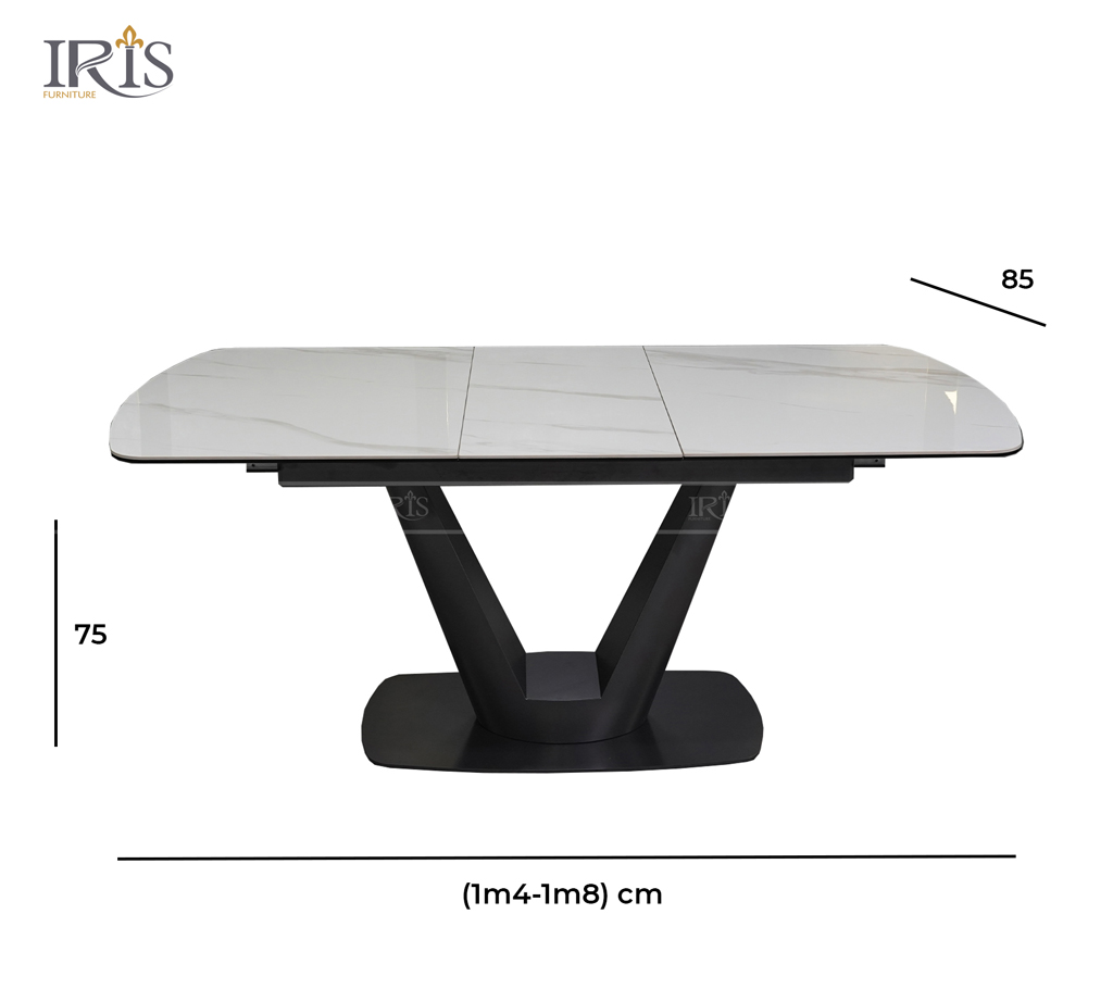 Bộ bàn phù hợp với không gian 6 - 8 người