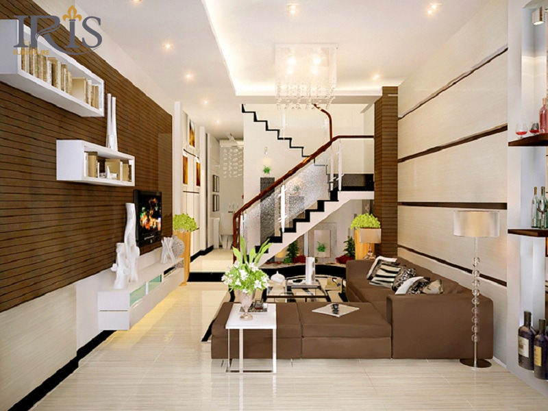 Màu sắc và bố trí nội thất hiện đại giúp căn nhà luôn tươi sáng, tiết kiệm năng lượng