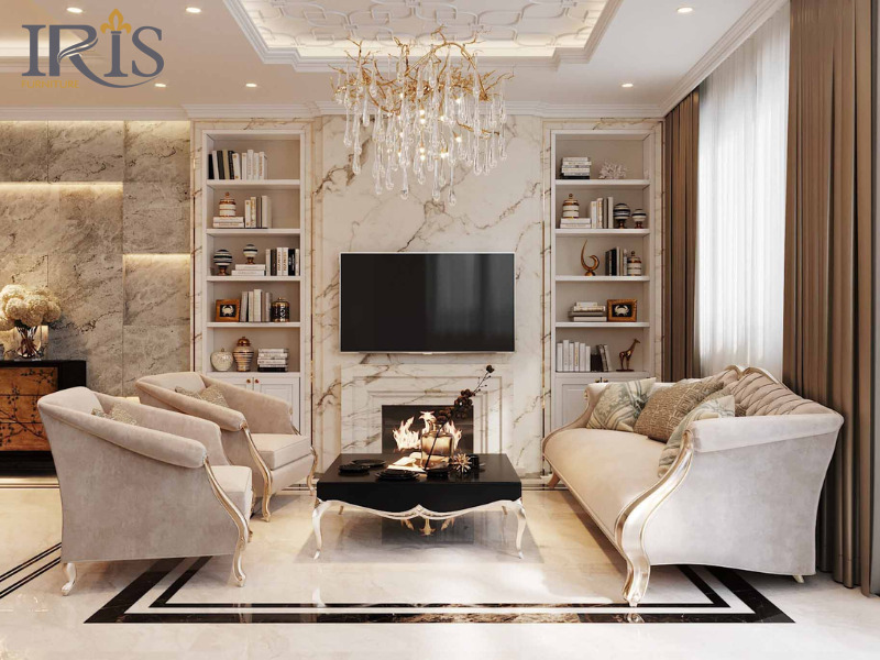 Nội thất tân cổ điển giúp tối ưu công năng mà vẫn tạo điểm nhấn thẩm mỹ cho căn nhà