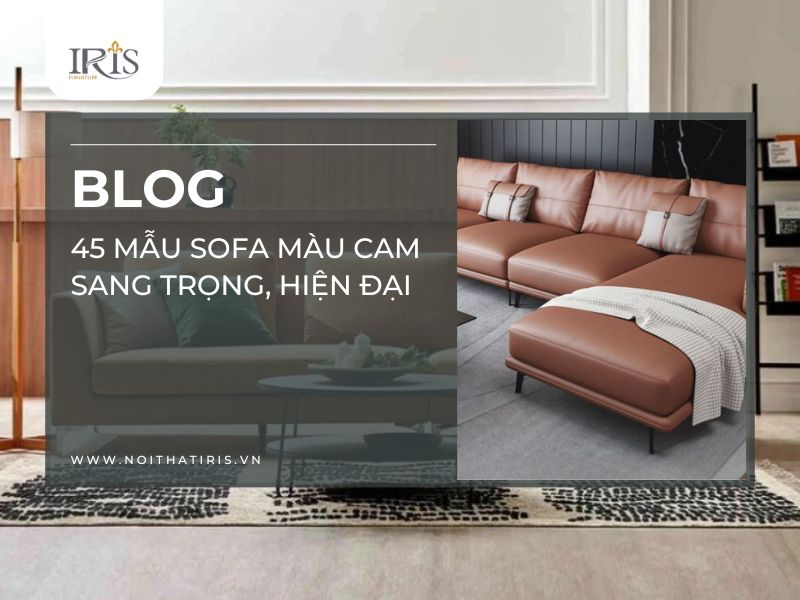 45 mẫu sofa màu cam sang trọng, hiện đại