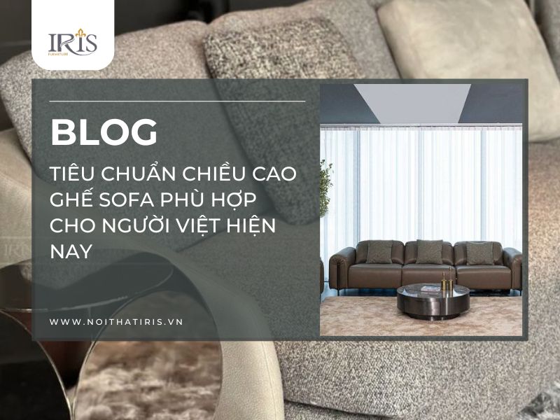 Tiêu Chuẩn Chiều Cao Ghế Sofa Phù Hợp Cho Người Việt Hiện Nay