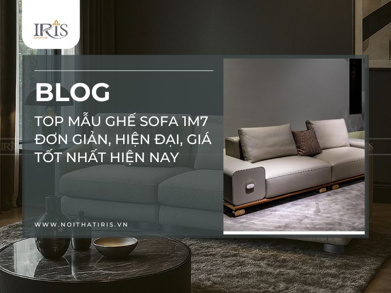 Top Mẫu Ghế Sofa 1m7 Đơn Giản, Hiện Đại, Giá Tốt Nhất Hiện Nay