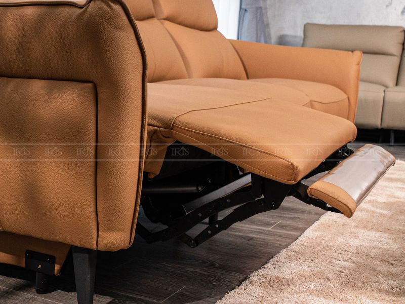 Công nghệ chỉnh điện được tích hợp trên sofa da