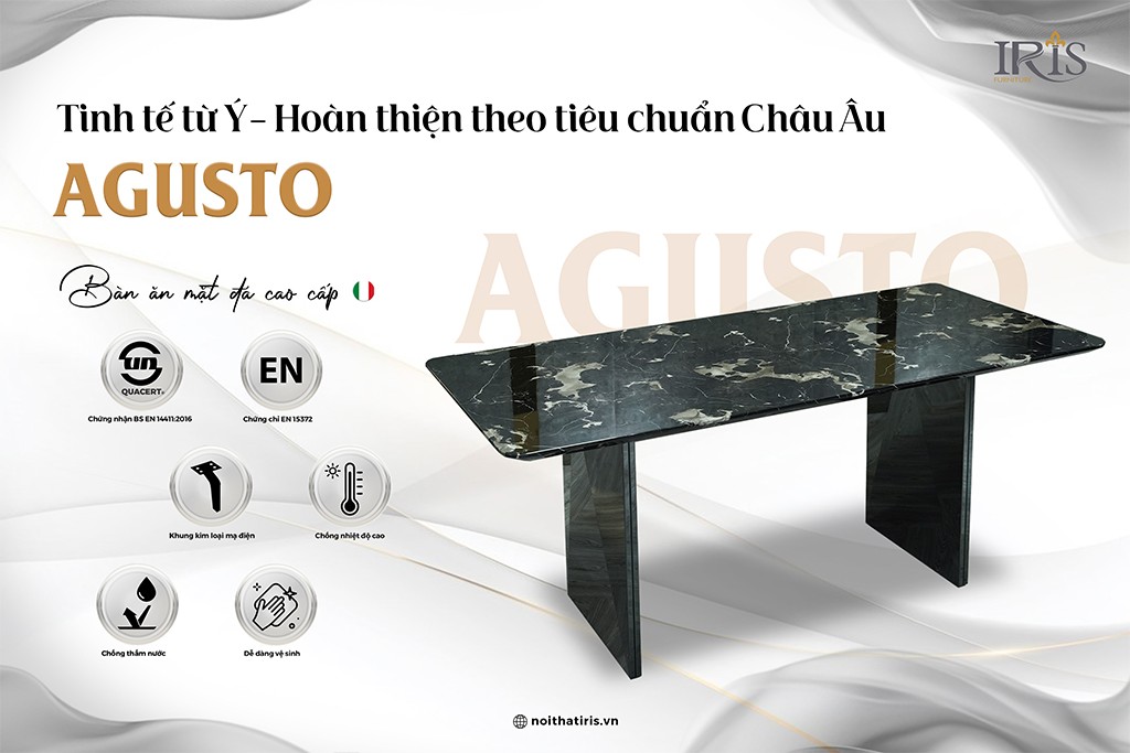 Thiết kế bàn ăn tinh tế dễ dàng sử dụng mọi không gian