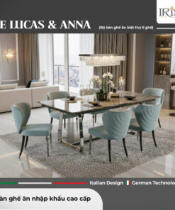 Bộ bàn ăn De Lucas & Ghế Anna