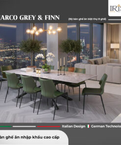 Bàn Ăn Thông Minh Marco Grey & Ghế Finn