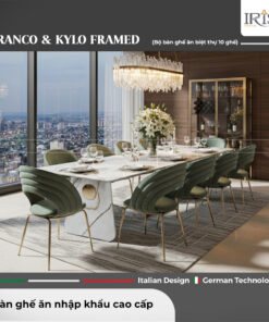 Bộ bàn ăn Franco & ghế Kylo Framed