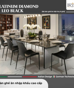 Bộ Bàn Ăn Platinum Diamond & Leo Black