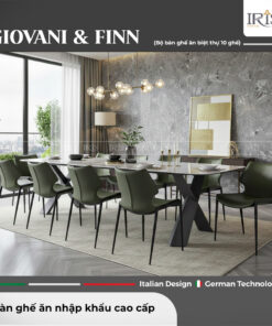 Bàn ăn mặt đá Giovani & Ghế Finn