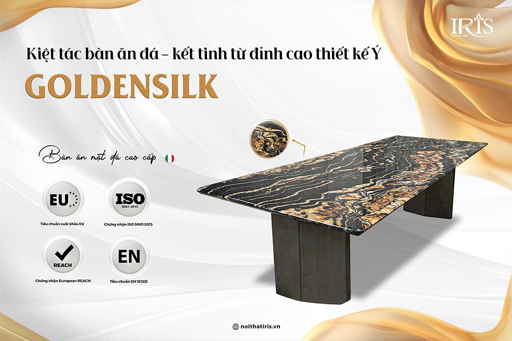 Bàn ăn mặt đá cao cấp đạt tiêu chuẩn EU