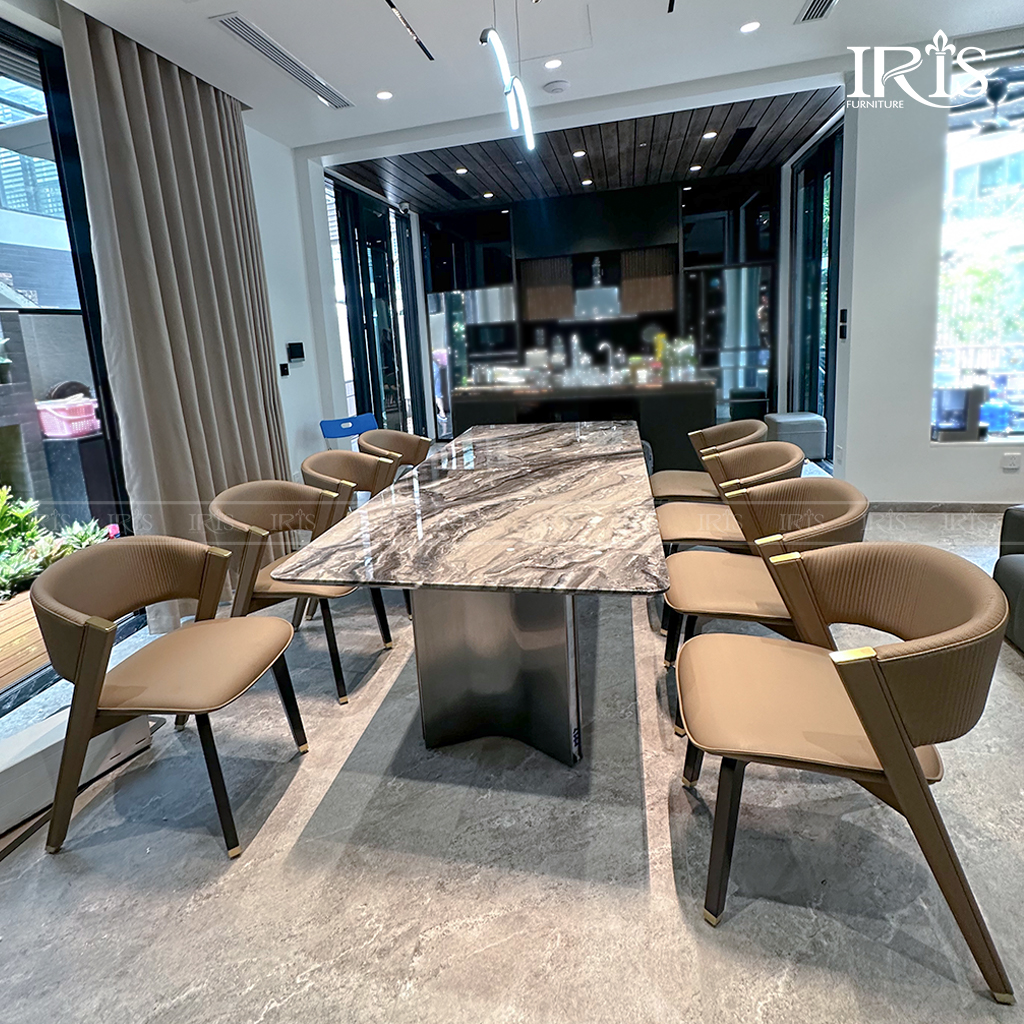 Bộ bàn ăn Stefani & ghế Klessie – ảnh tại nhà khách hàng 