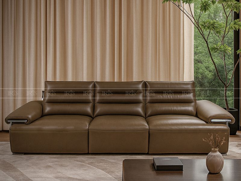 sofa da bò nhập Ý cao cấp Luigi