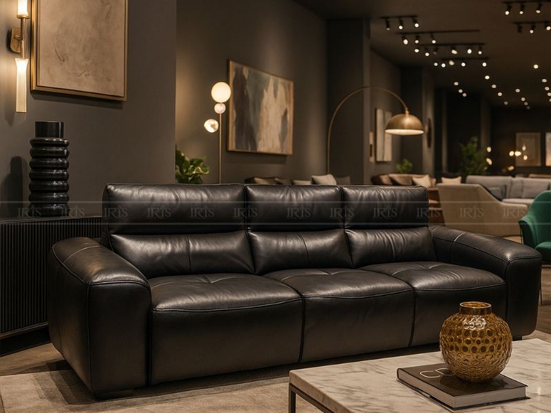 Sofa văng da thật thường được bọc từ da Ý tự nhiên
