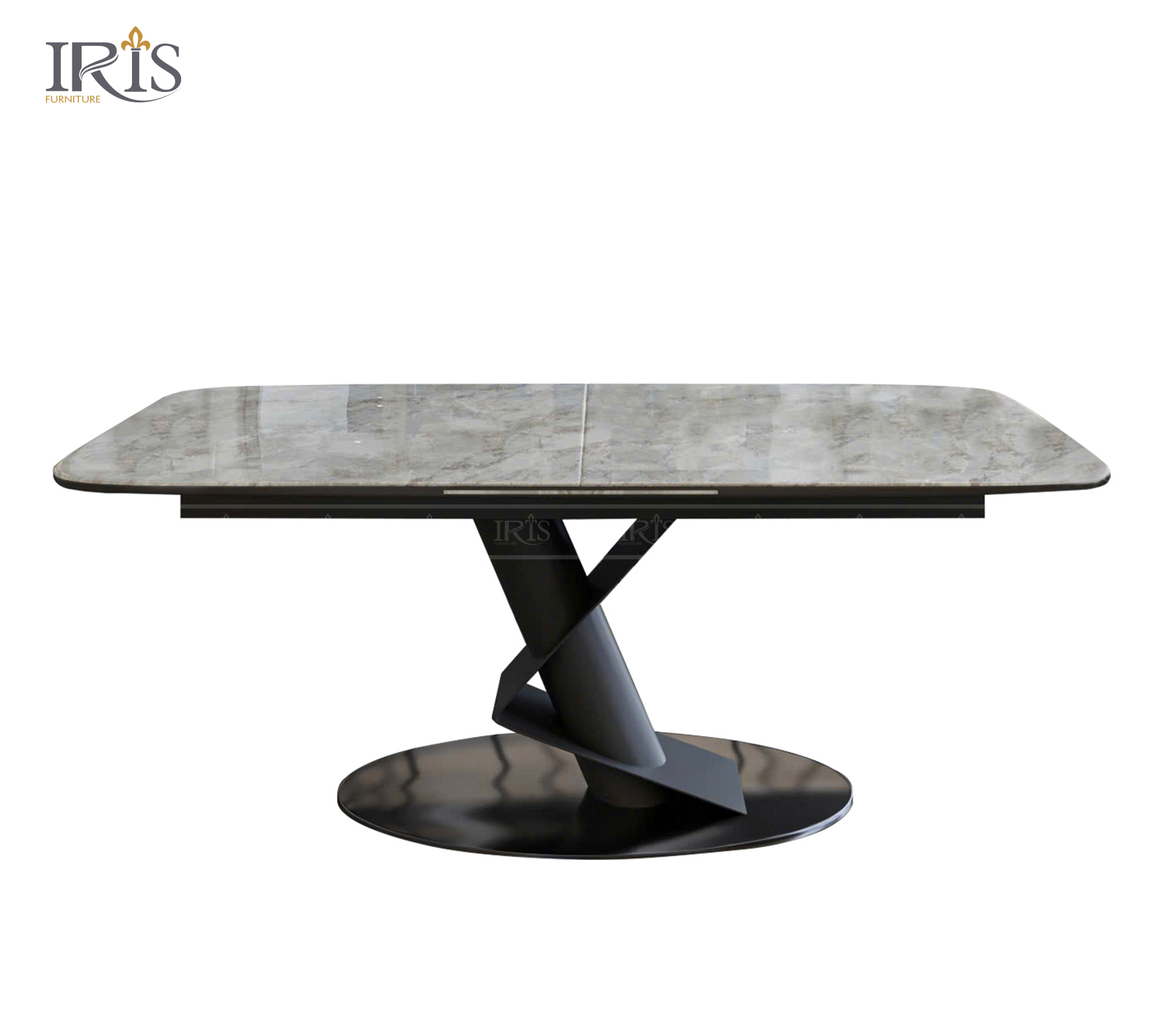 Bàn ăn mặt đá ceramic Lorenza nhập khẩu cao cấp