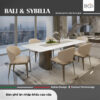 Bàn ăn Bali cao cấp & Ghế ăn Sybilla